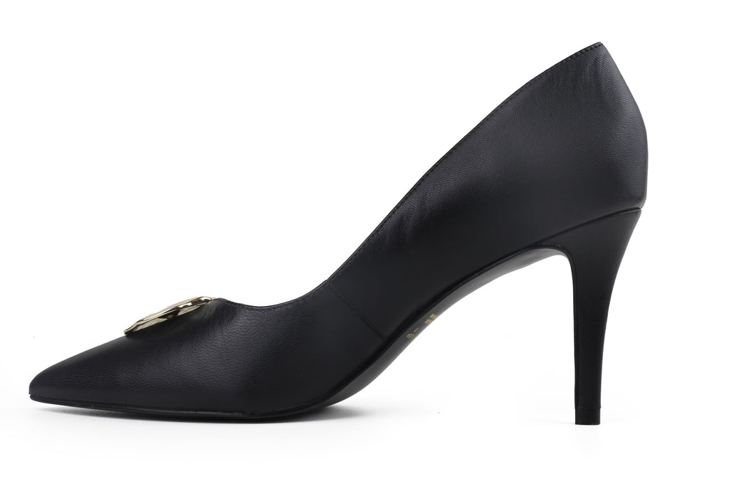Scarpin Maria Salto Médio Preto