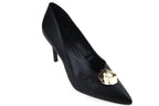 Scarpin Maria Salto Médio Preto