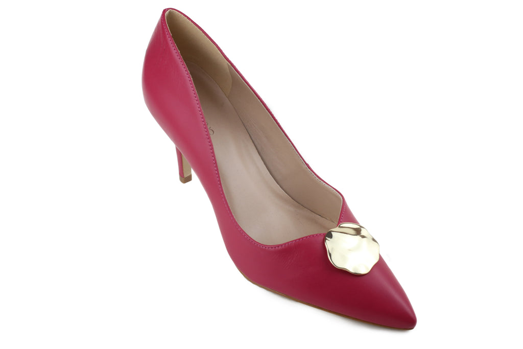 Scarpin Maria Salto Médio Rosa