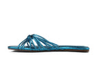 Rasteira Mommy Salto Baixo Azul