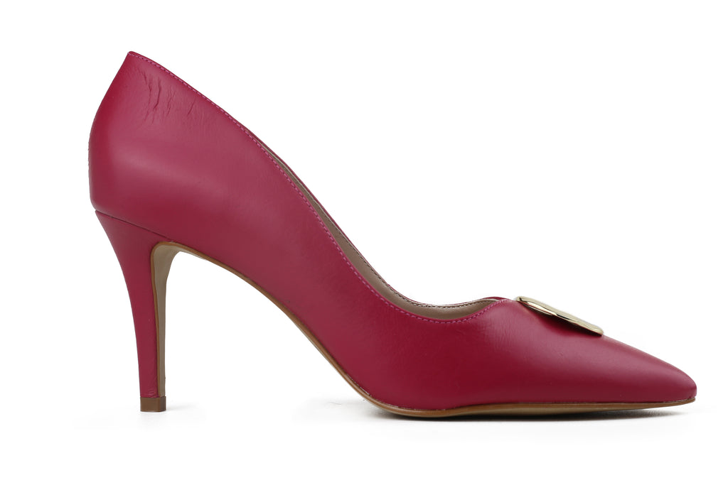 Scarpin Maria Salto Médio Rosa